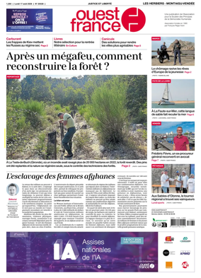 Cover of Ouest France (Les Herbiers / Montaigu)