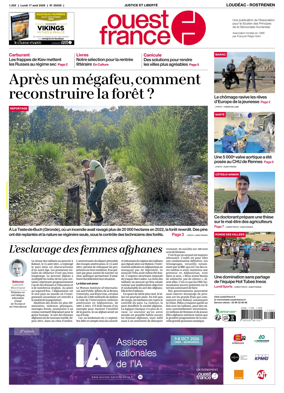 Cover of Ouest France (Loudeac / Rostrenen)