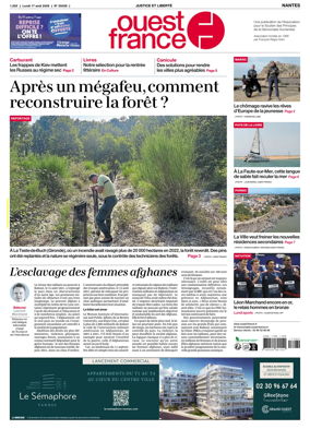 Cover of Ouest France (Nantes)