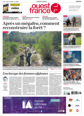 Cover of Ouest France (Pontivy)