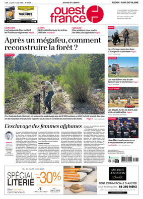 Cover of Ouest France (Redon / Pays de Vilaine)