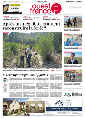 Cover of Ouest-France (Saint-Brieuc Lamballe)