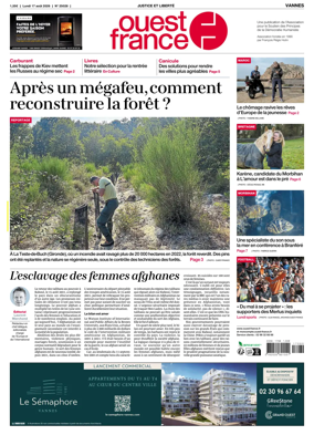 Cover of Ouest France (Vannes)