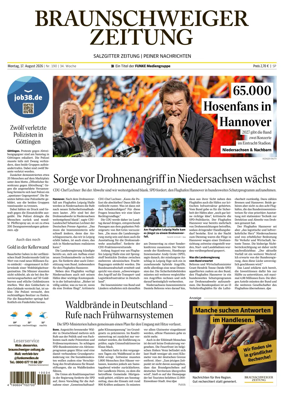 Cover of Braunschweiger Zeitung (Peine)