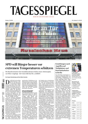 Cover of Der Tagesspiegel