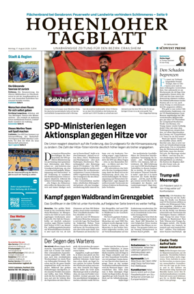 Cover of Hohenloher Tagblatt