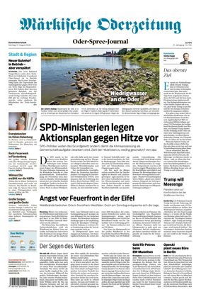 Cover of Markische Oderzeitung Eisenhuttenstadt
