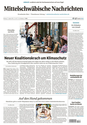 Cover of Mittelschwaebische Nachrichten