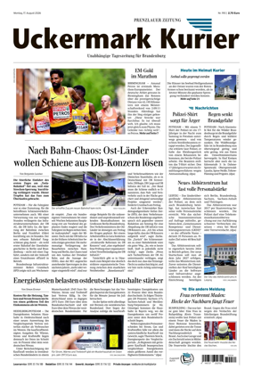 Cover of Prenzlauer Zeitung