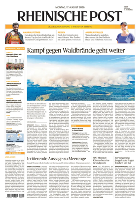 Cover of Rheinische Post - Monchengladbach and Korschenbroich