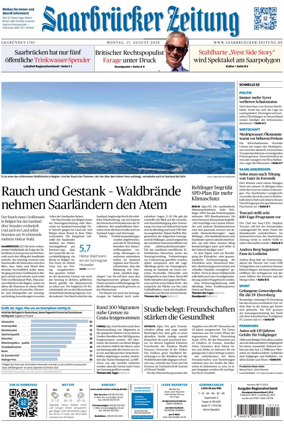 Cover of Saarbruecker Zeitung