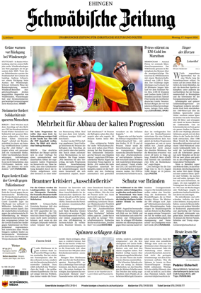 Cover of Schwabische Zeitung (Ehingen)