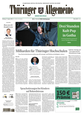 Cover of Thuringer Allgemeine (Apolda)