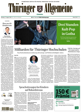 Cover of Thuringer Allgemeine (Sommerda)