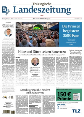 Cover of Thuringische Landeszeitung (Gera)