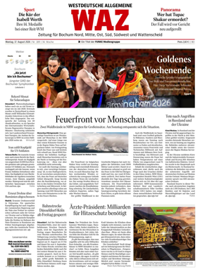 Cover of Westdeutsche Allgemeine Zeitung (Bochum)