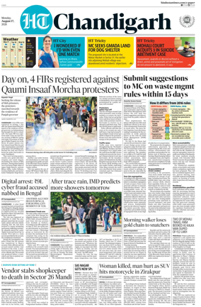 Cover of Hindustan Times (Chandigarh) - Live