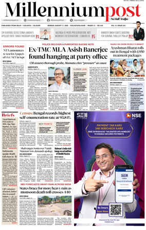 Cover of Millennium Post (Kolkata)