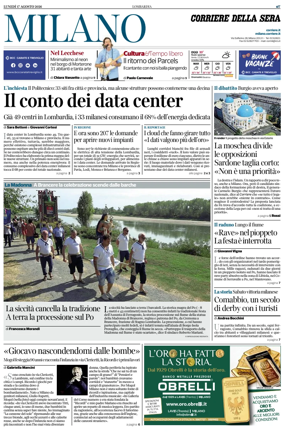 Cover of Corriere della Sera (Milano)