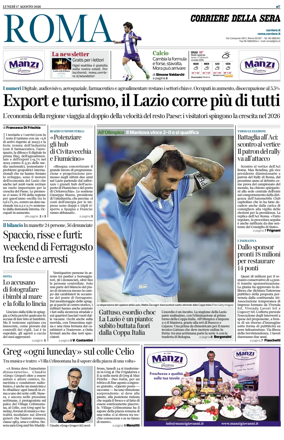 Cover of Corriere della Sera (Roma)