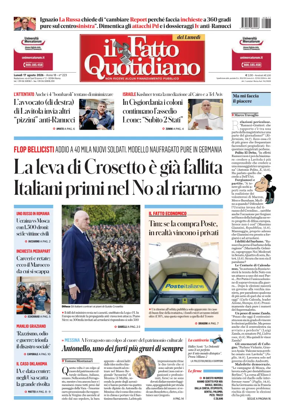 Cover of Il Fatto Quotidiano