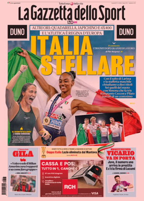 Cover of La Gazzetta dello Sport