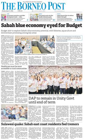 Cover of The Borneo Post (Sabah)