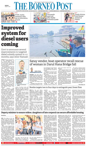 Cover of The Borneo Post (Sarawak)