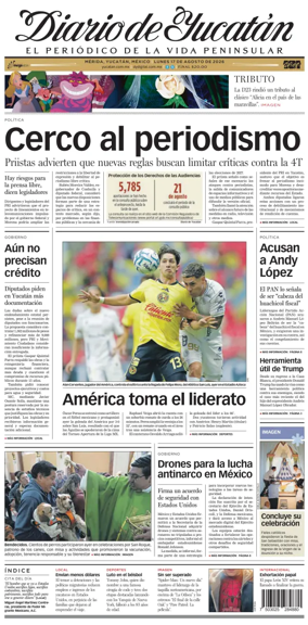 Cover of Diario de Yucatan