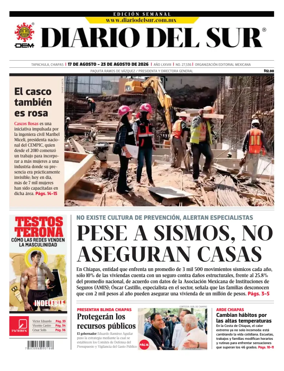 Cover of Diario del Sur