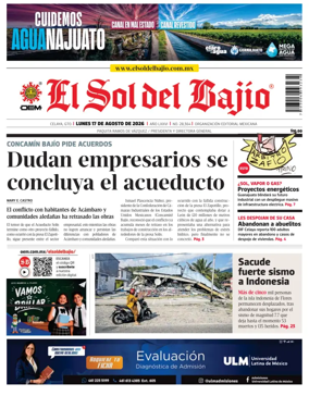 Cover of El Sol de Bajio