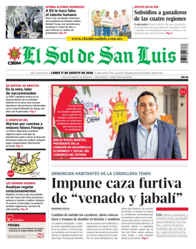 Cover of El Sol de San Luis Potosi