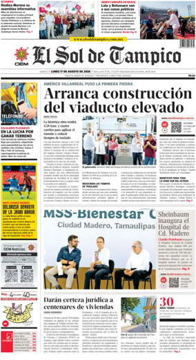 Cover of El Sol de Tampico