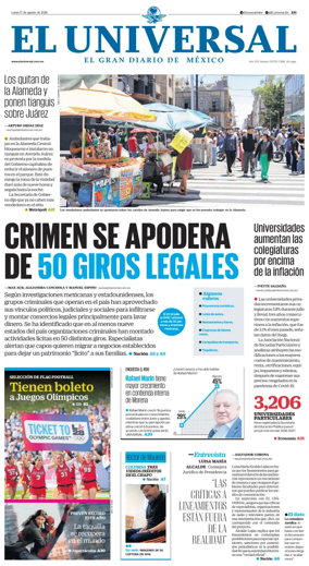 Cover of El Universal
