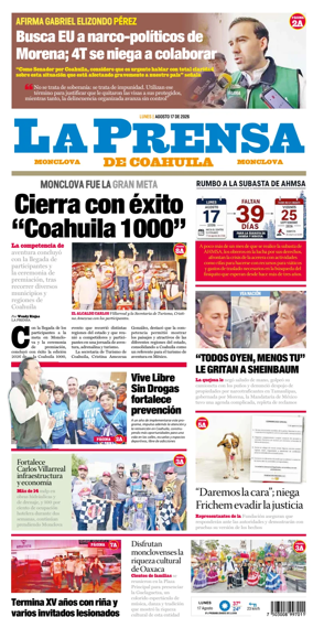 Cover of La Prensa de Coahuila