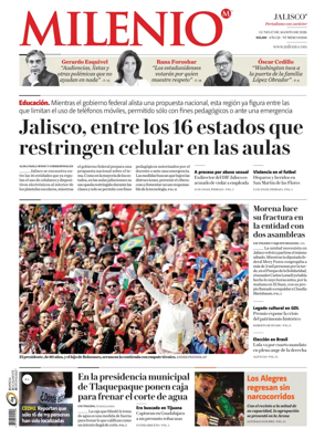 Cover of Milenio Jalisco