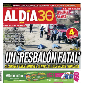 Cover of Periodico Al Dia (Leon)