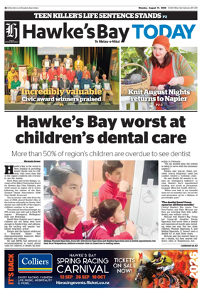 Cover of Hawke's Bay Today