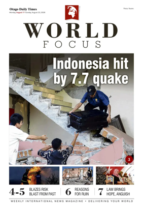 Cover of Otago Daily Times-World Focus