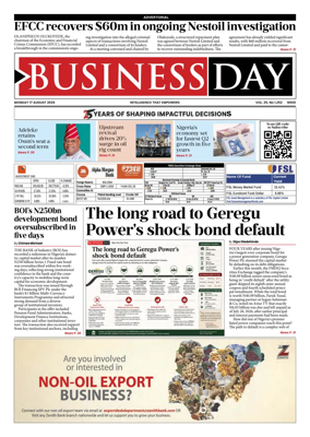 Cover of Business Day (Nigeria)