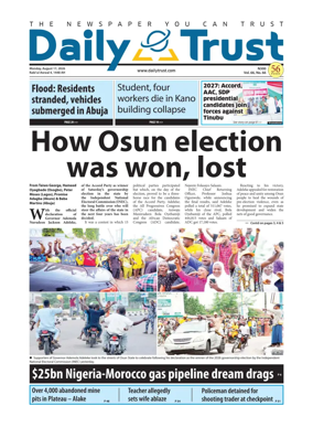 Cover of Daily Trust