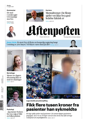 Cover of Aftenposten