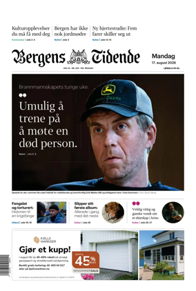 Cover of Bergens Tidende