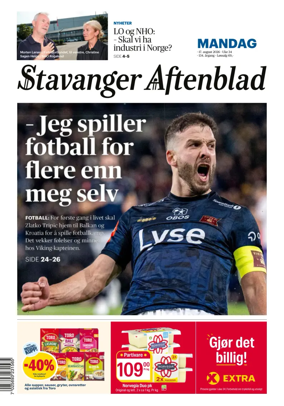 Cover of Stavanger Aftenblad
