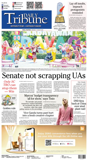 Cover of Daily Tribune (Philippines)