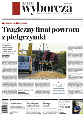 Cover of Gazeta Wyborcza