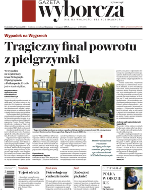 Cover of Gazeta Wyborcza Stoleczna