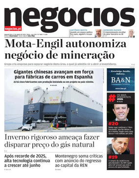 Cover of Jornal de Negocios