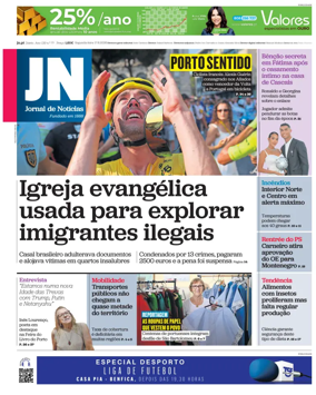 Cover of Jornal de Noticias