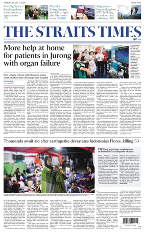 Cover of The Straits Times